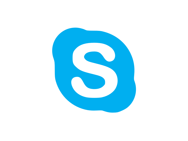 skype logo font